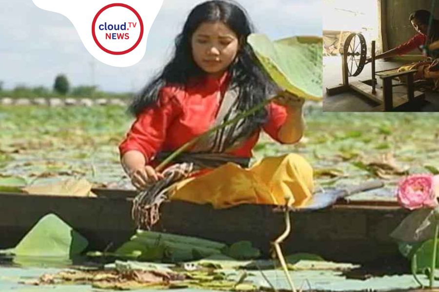 মণিপুরের তরুণীর হাত ধরে পদ্ম সিল্ক, বিশ্বের বিরলতম কাপড় আলোচনায়