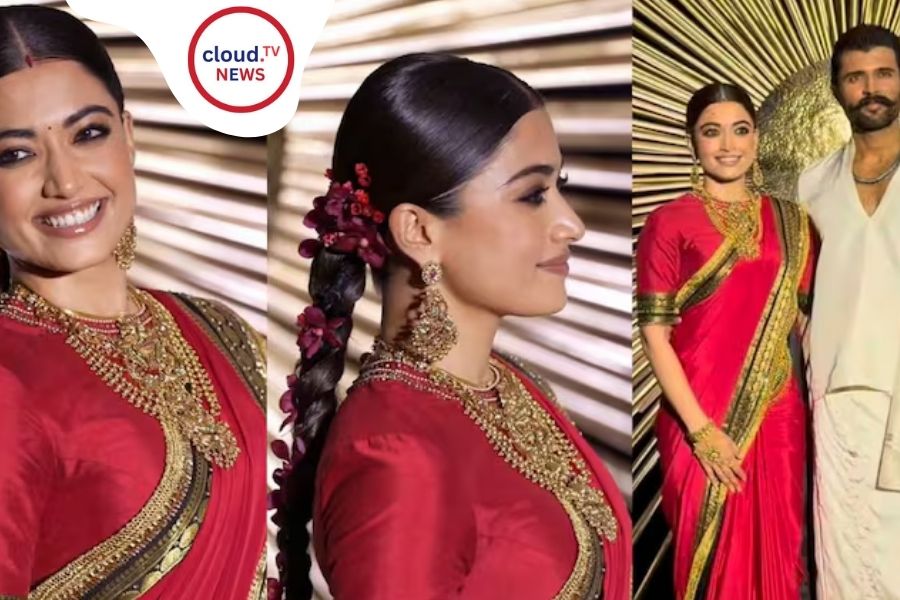 রিসেপশনে ভিন্ন সাজে নজর কাড়লেন বিজয় দেবরকোন্ডা ও রশ্মিকা মন্দানা