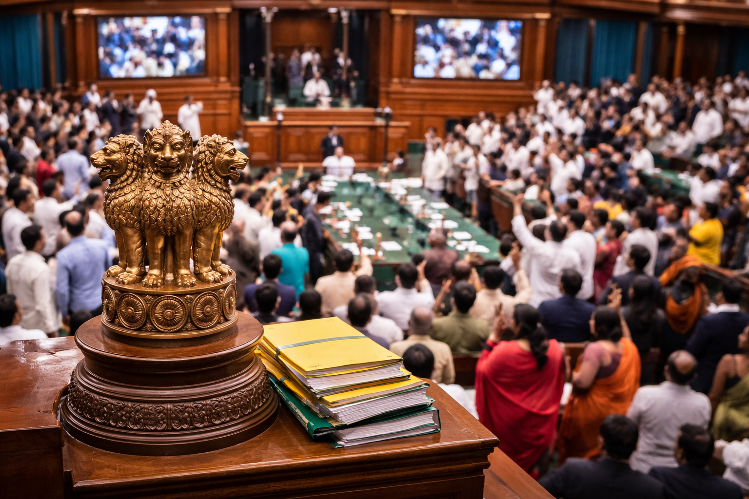 লোকসভায় ধাক্কা: দুই-তৃতীয়াংশ সমর্থন না পেয়ে থমকে গেল নারী সংরক্ষণ ও ডিলিমিটেশন বিল