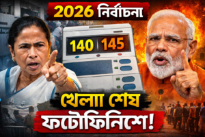 ২০২৬ নির্বাচন: ফটোফিনিশ লড়াইয়ের ইঙ্গিত! সংখ্যার অঙ্কে হাড্ডাহাড্ডি TMC-বিজেপি