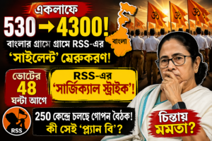 ৫৩০ থেকে ৪৩০০! বাংলায় RSS-এর ‘সাইলেন্ট এক্সপ্যানশন’