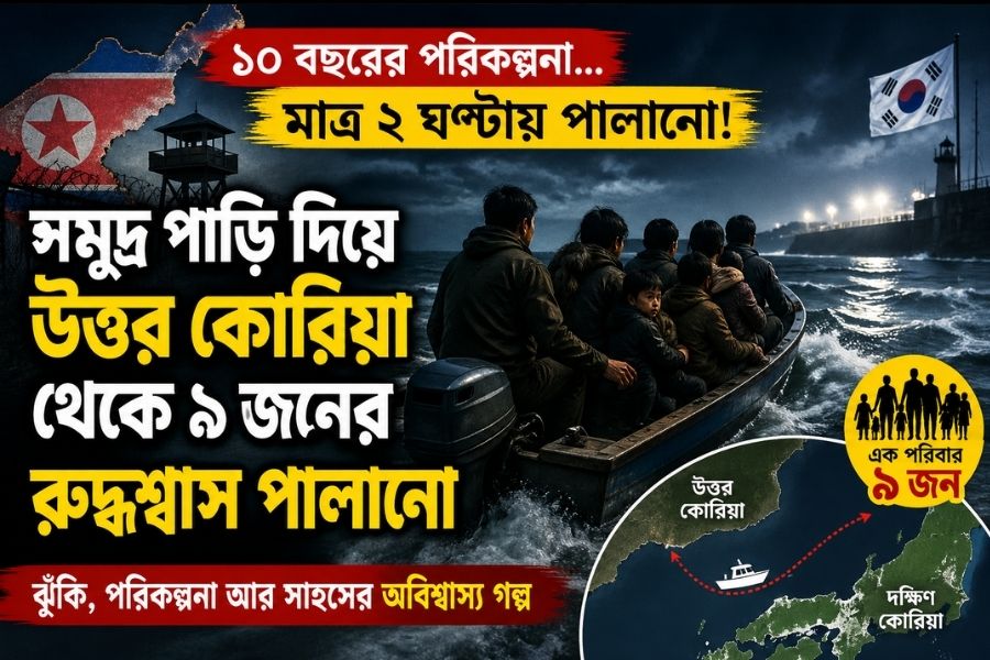 ১০ বছরের পরিকল্পনা, ২ ঘণ্টায় পালানো! সমুদ্র পাড়ি দিয়ে উত্তর কোরিয়া থেকে ৯ জনের রুদ্ধশ্বাস মুক্তি