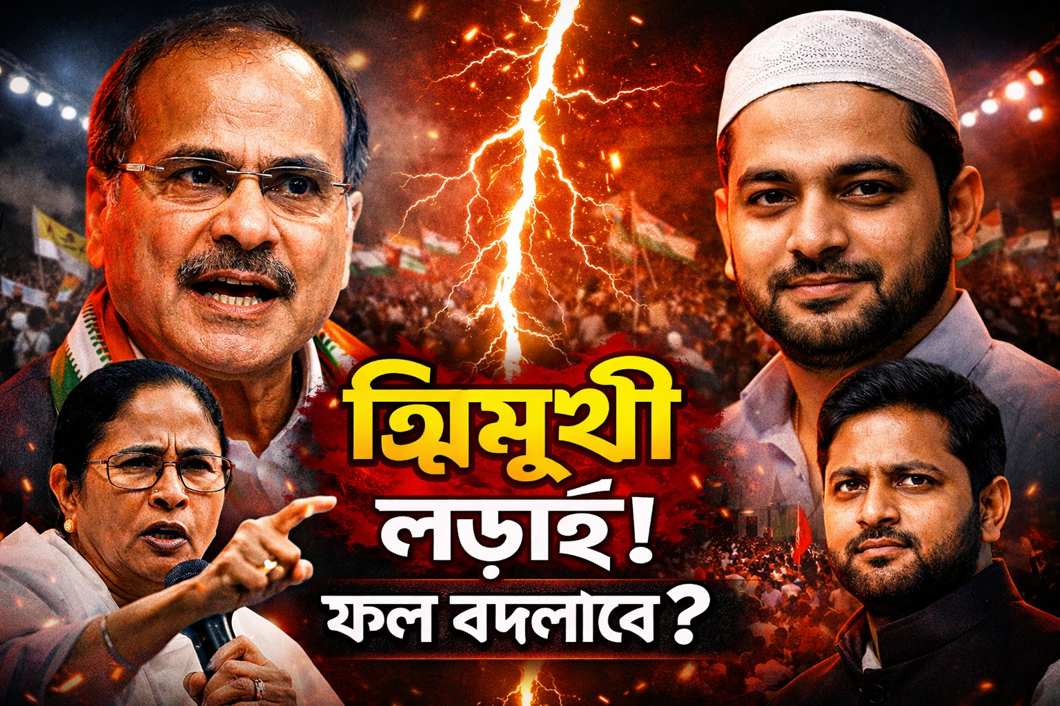 বহরমপুরে হঠাৎ ত্রিমুখী লড়াই! বদলে যাবে ফল?